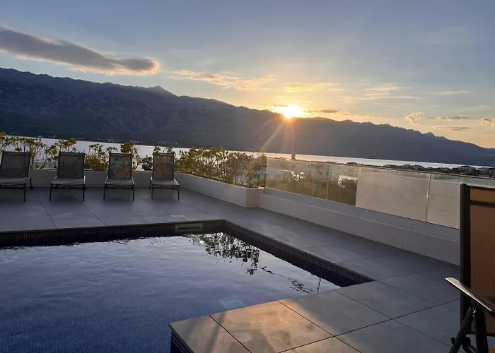 Luxury Sea & Mountain View One With Private Pool & Jacuzzi Дом отдыха